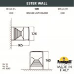 Светильник уличный настенный FUMAGALLI ESTER WALL DS1.560.000.AXD1L