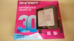 Прожектор светодиодный 30Вт ОНЛАЙТ 71 657 OFL-30-4K-BL-IP65-LED