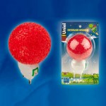 Uniel DTL-309-Шар/RED/1LED/0,1W Светильник-ночник