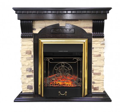 Каминокомплект Royal Flame Dublin арочный сланец с очагом Majestic FX