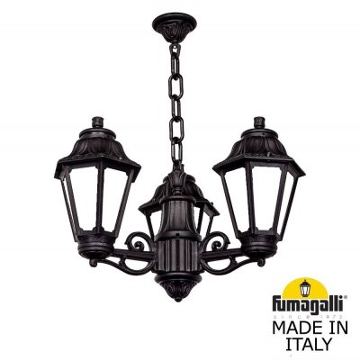 Подвесной уличный светильник FUMAGALLI SICHEM/ANNA 3L E22.120.S30.AYF1R Подвесной уличный светильник FUMAGALLI SICHEM/ANNA 3L E22.120.S30.AYF1R