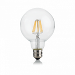 Лампочка Ideal Lux E27 08W GLOBO D095 TRASP 3000K