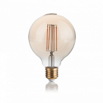 Лампочка Ideal Lux E27 VINTAGE 04W GLOBO D095 AMBRA 2200K