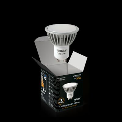 

Лампа Gauss Led 4W GU10 220V 2700K (= 40W) EB101506104-D димм-я, EB101006104-D