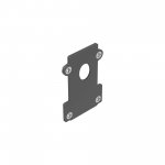 Ideal Lux EGO END CAP RECESSED CON FORO BK