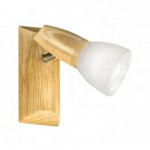 Спот AOSTA 1X40W(E14) бук / алебастр Eglo 86535