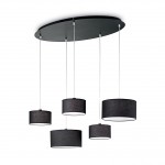 Ideal Lux EKOS SP5 NERO Светильник подвесной