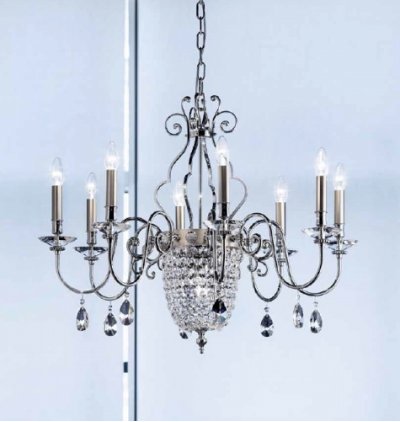 Подвесной светильник Masiero ELEGANTIA 12+1 Chromo Lucido-Cromo Opaco SW