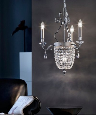 Подвесной светильник Masiero ELEGANTIA 3+1 Chromo Lucido-Cromo Opaco GLASS Подвесной светильник Masiero ELEGANTIA 3+1 Chromo Lucido-Cromo Opaco GLASS