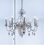 Подвесной светильник Masiero ELEGANTIA 8+1 Chromo Lucido-Cromo Opaco CR