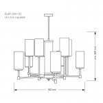 Люстра KUTEK MOOD EMPOLI EMP-ZW-10 (Z) 