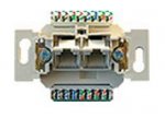 JUNG EcoProfi Розетка компьютерная двойная RJ 45, кат. 5e (EPUAE8UPOK5US)