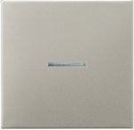 JUNG LS 990 Edelstahl Накладка светорегулятора/выключателя нажимного с ДУ (радио) с индикацией (ES1561.07FKO)