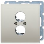 JUNG LS 990 Edelstahl Крышка для 2х акустических гнезд (ES2962-2)
