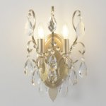 Светильник настенный бра Crystallux ESMIRALDA AP2 GOLD ESMIRALDA