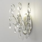 Светильник настенный бра Crystallux ESMIRALDA AP2 SILVER ESMIRALDA