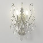 Светильник настенный бра Crystallux ESMIRALDA AP2 SILVER ESMIRALDA