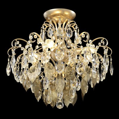 Светильник потолочный Crystallux ESMIRALDA PL4 GOLD ESMIRALDA