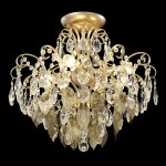 Светильник потолочный Crystallux ESMIRALDA PL4 GOLD ESMIRALDA