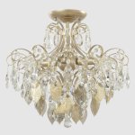 Светильник потолочный Crystallux ESMIRALDA PL4 GOLD ESMIRALDA