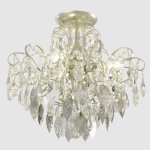 Светильник потолочный Crystallux ESMIRALDA PL4 SILVER ESMIRALDA
