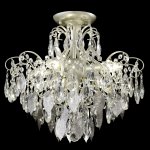 Светильник потолочный Crystallux ESMIRALDA PL4 SILVER ESMIRALDA