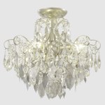 Светильник потолочный Crystallux ESMIRALDA PL4 SILVER ESMIRALDA