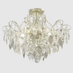Светильник потолочный Crystallux ESMIRALDA PL6 SILVER ESMIRALDA