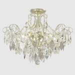 Светильник потолочный Crystallux ESMIRALDA PL6 SILVER ESMIRALDA