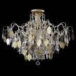 Светильник потолочный Crystallux ESMIRALDA PL9 GOLD ESMIRALDA