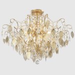 Светильник потолочный Crystallux ESMIRALDA PL9 GOLD ESMIRALDA