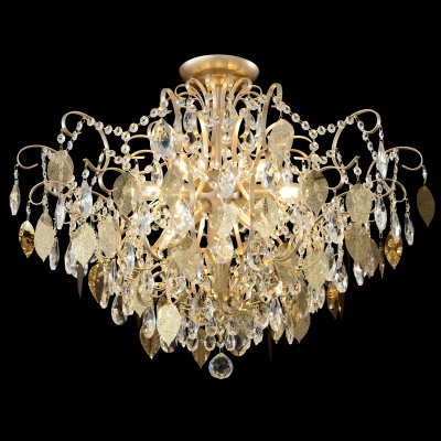 Светильник потолочный Crystallux ESMIRALDA PL9 GOLD ESMIRALDA