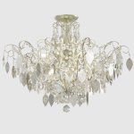 Светильник потолочный Crystallux ESMIRALDA PL9 SILVER ESMIRALDA