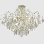Светильник потолочный Crystallux ESMIRALDA PL9 SILVER ESMIRALDA