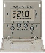 JUNG LS 990 Edelstahl Дисплей термостата с таймером(мех. UT238E) (ESUT238D)