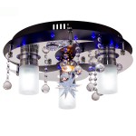 Потолочный светильник Escada 166/3+1PL E27*40W+MR11*35W+LED Chrome