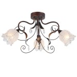 Потолочный светильник Escada 496/3PL E14*40W D620 Black Brush Gold