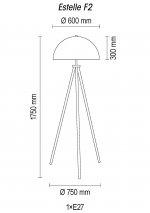 Напольный светильник Estelle F2 10