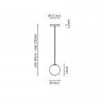 Подвесной светильник Lumi Sfera d14 Fabbian