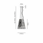 Подвесной светильник Fabbian F23A03 Stick F23