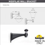 Светильник уличный настенный FUMAGALLI MIDIPILAR/GINO F50.254.000.AXE27