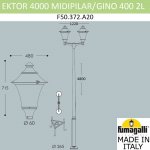 Парковый фонарь  FUMAGALLI EKTOR 4000/MIDIPILAR/GINO 2L F50.372.A20.AXE27