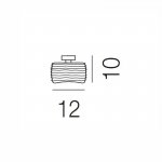 Потолочный светильник Vistosi FA DAMASCO C CR/CR