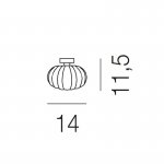 Потолочный светильник Vistosi FA DIAMANTE TO NI