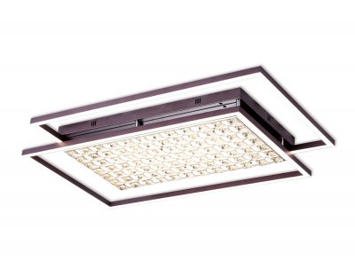 Люстра потолочная Ambrella FA115 CF кофе 172W 960*660*110 (ПДУ РАДИО 2.4) ACRYLICA