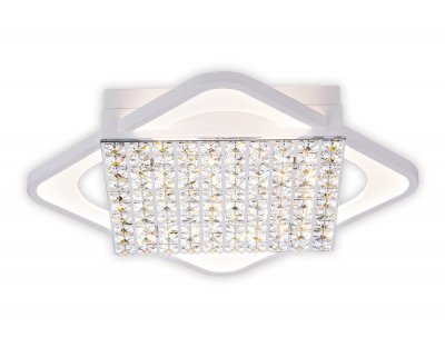 Люстра потолочная Ambrella FA125 WH белый 160W 640*640*110 (ПДУ РАДИО 2.4) ACRYLICA