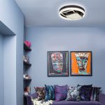 Люстра потолочная Ambrella FA145 CF кофе 104W D500*120 (ПДУ РАДИО 2.4) ACRYLICA