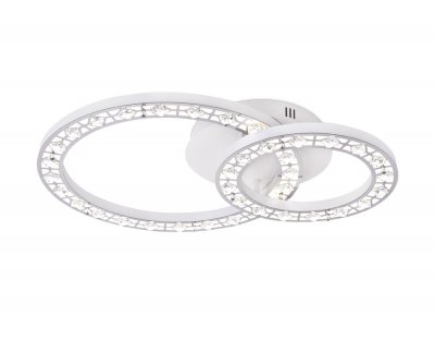 Люстра потолочная Ambrella FA160 WH белый 64W 600*440*120 (ПДУ РАДИО 2.4) ACRYLICA