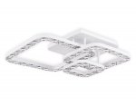 Люстра потолочная Ambrella FA162 WH/CH белый/хром 100W 540*540*130 (ПДУ РАДИО 2.4) ACRYLICA