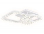 Люстра потолочная Ambrella FA162 WH/CH белый/хром 100W 540*540*130 (ПДУ РАДИО 2.4) ACRYLICA